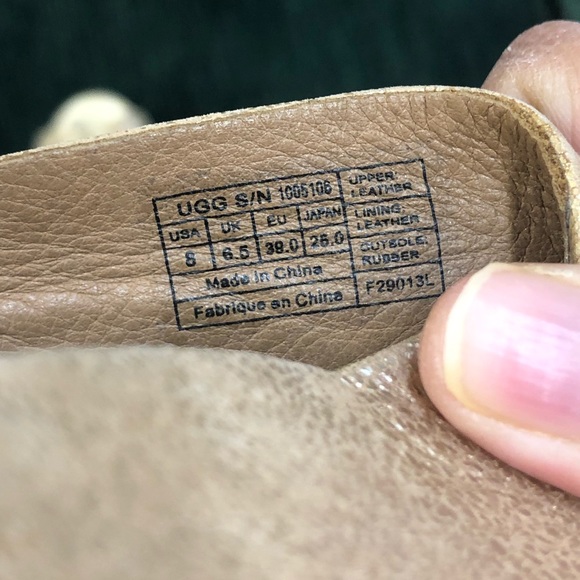 UGG Dominique Gold Wash Sandal/wedge/platform. - Picture 6 of 7